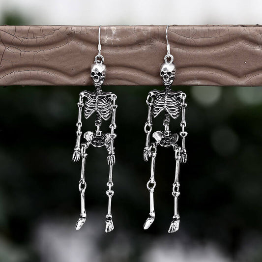 Scary Skeleton Alloy Earrings