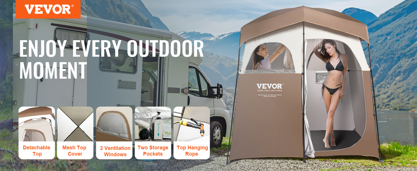 VEVOR Portable Outdoor Camping Tent 83x42x83in Bath Changing Fitting Room Tent Shower Tent Shelter Camping Beach Camping Tent - Premium  from Lizard Vigilante - Just $143.99! Shop now at Lizard Vigilante