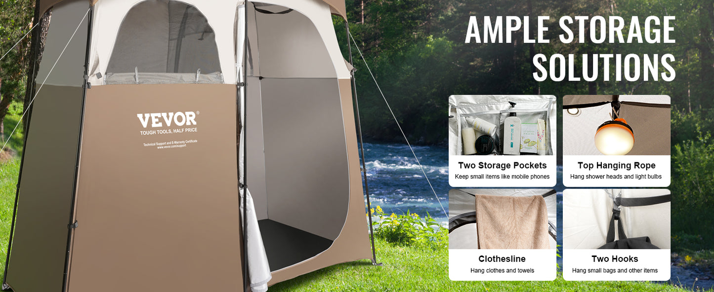 VEVOR Portable Outdoor Camping Tent 83x42x83in Bath Changing Fitting Room Tent Shower Tent Shelter Camping Beach Camping Tent - Premium  from Lizard Vigilante - Just $143.99! Shop now at Lizard Vigilante