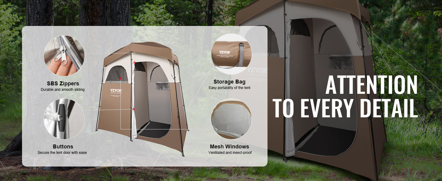 VEVOR Portable Outdoor Camping Tent 83x42x83in Bath Changing Fitting Room Tent Shower Tent Shelter Camping Beach Camping Tent - Premium  from Lizard Vigilante - Just $143.99! Shop now at Lizard Vigilante