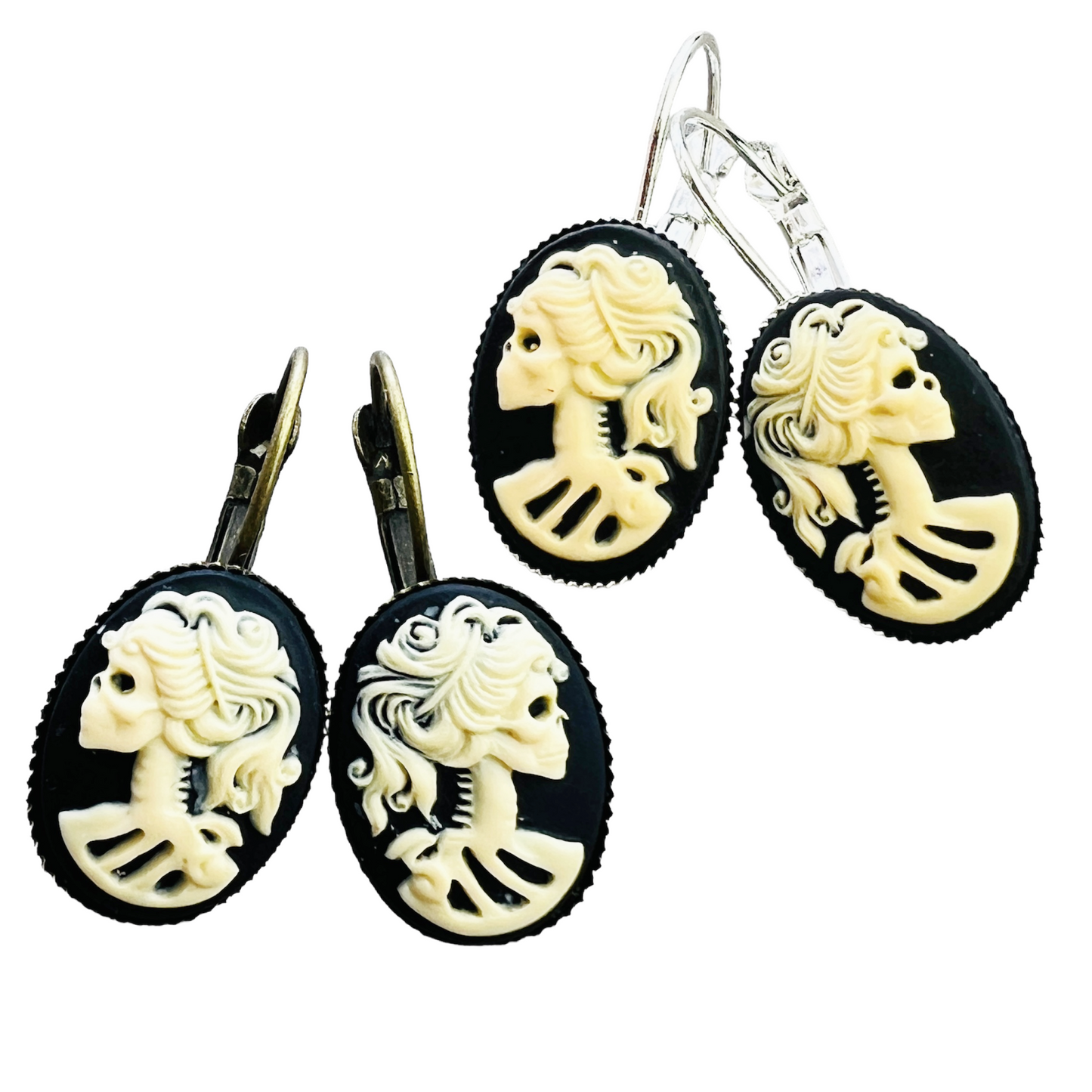 Gothic Lolita lady skeleton came earrings