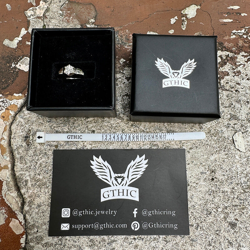 Simple Hexagon Flower Stainless Steel Ring