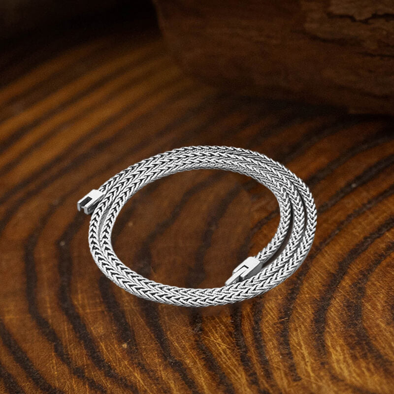 Simple Solid Color Jewelry Buckle Stainless Steel Necklace