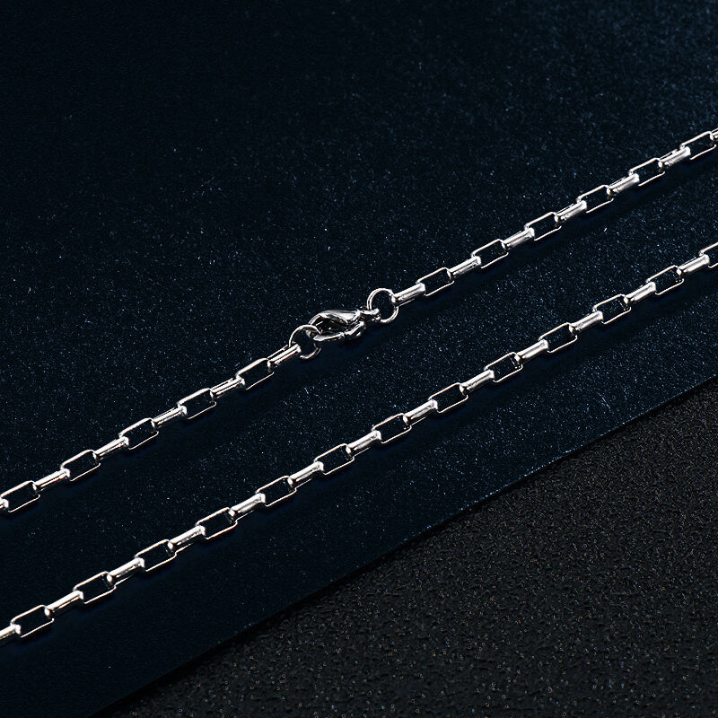 Simple Stainless Steel Box Chain