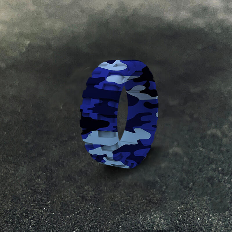 Simple Tire Pattern Silicone Ring