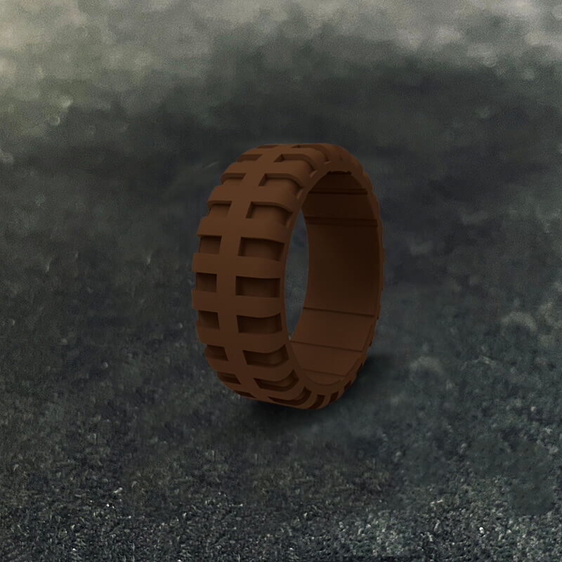 Simple Tire Pattern Silicone Ring