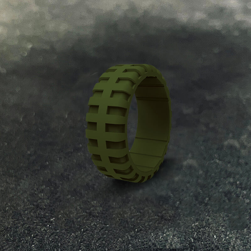 Simple Tire Pattern Silicone Ring