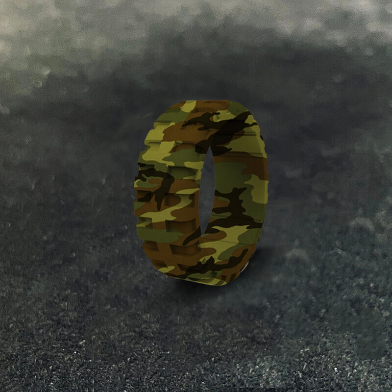 Simple Tire Pattern Silicone Ring