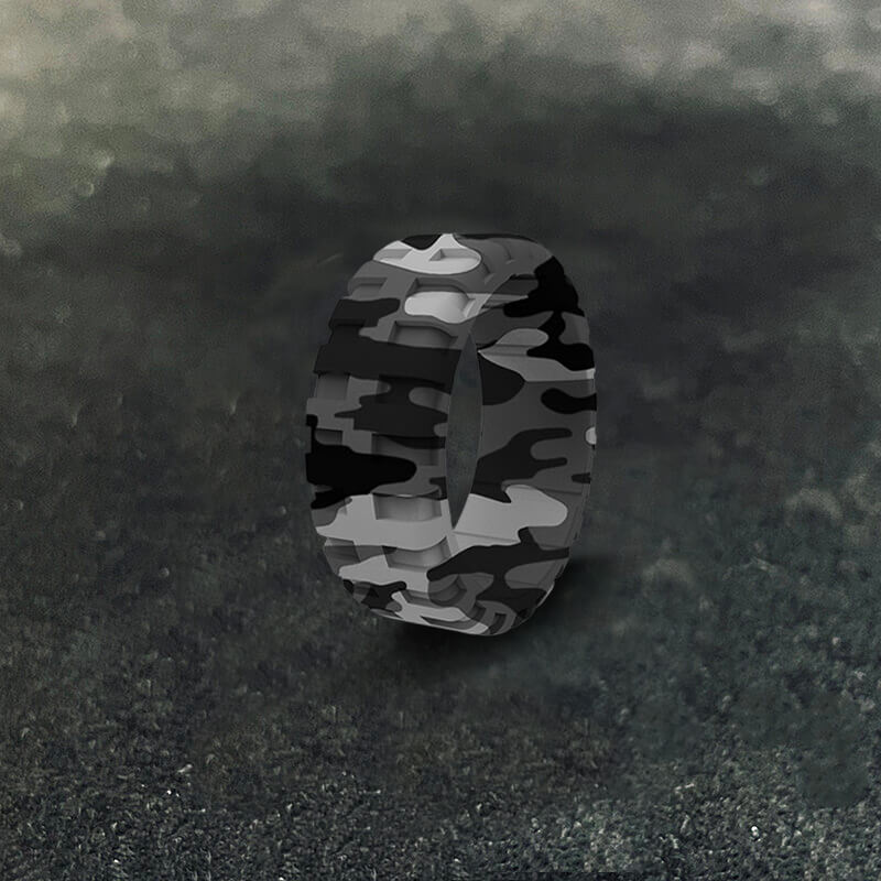 Simple Tire Pattern Silicone Ring