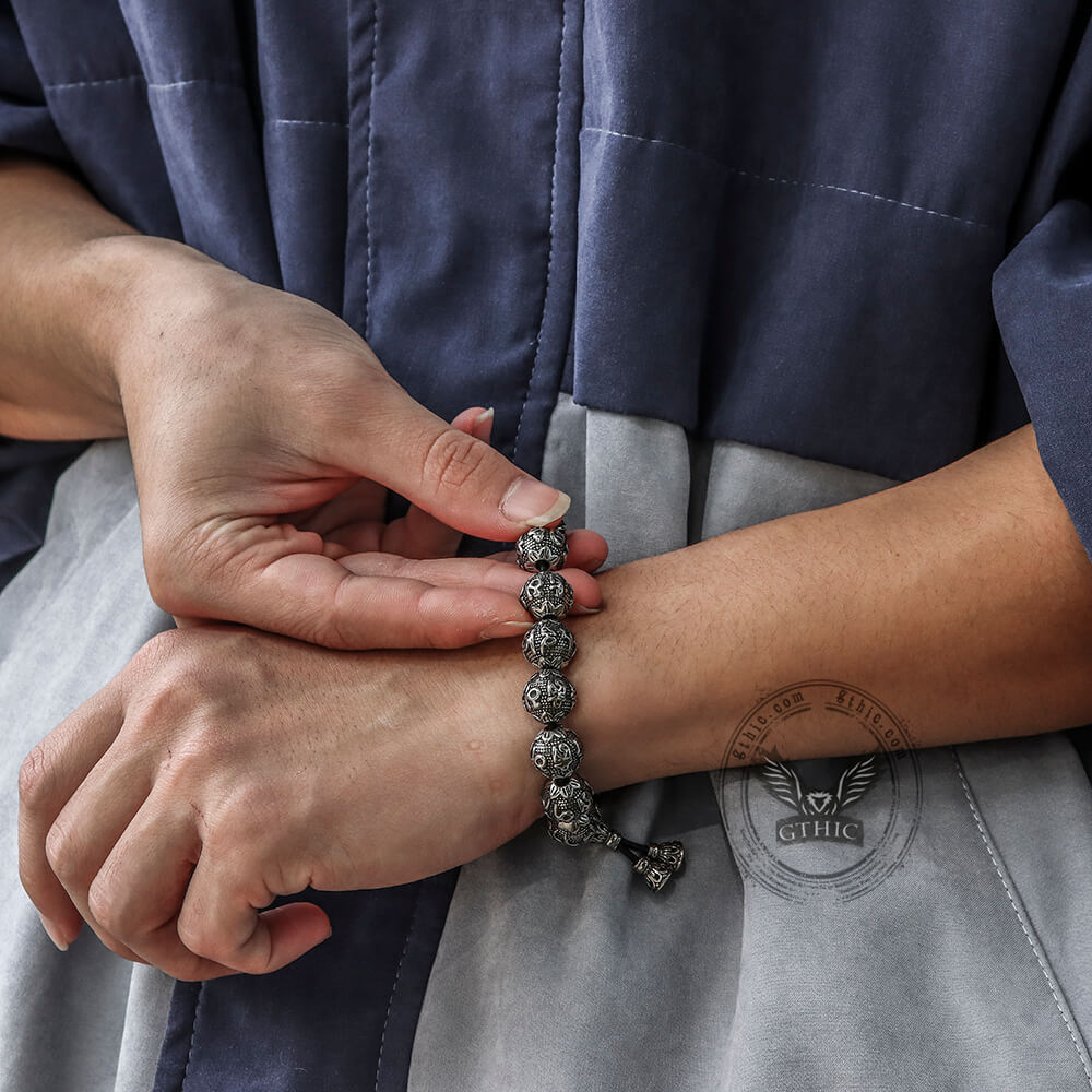 Six-character Mantra Stainless Steel Bracelet