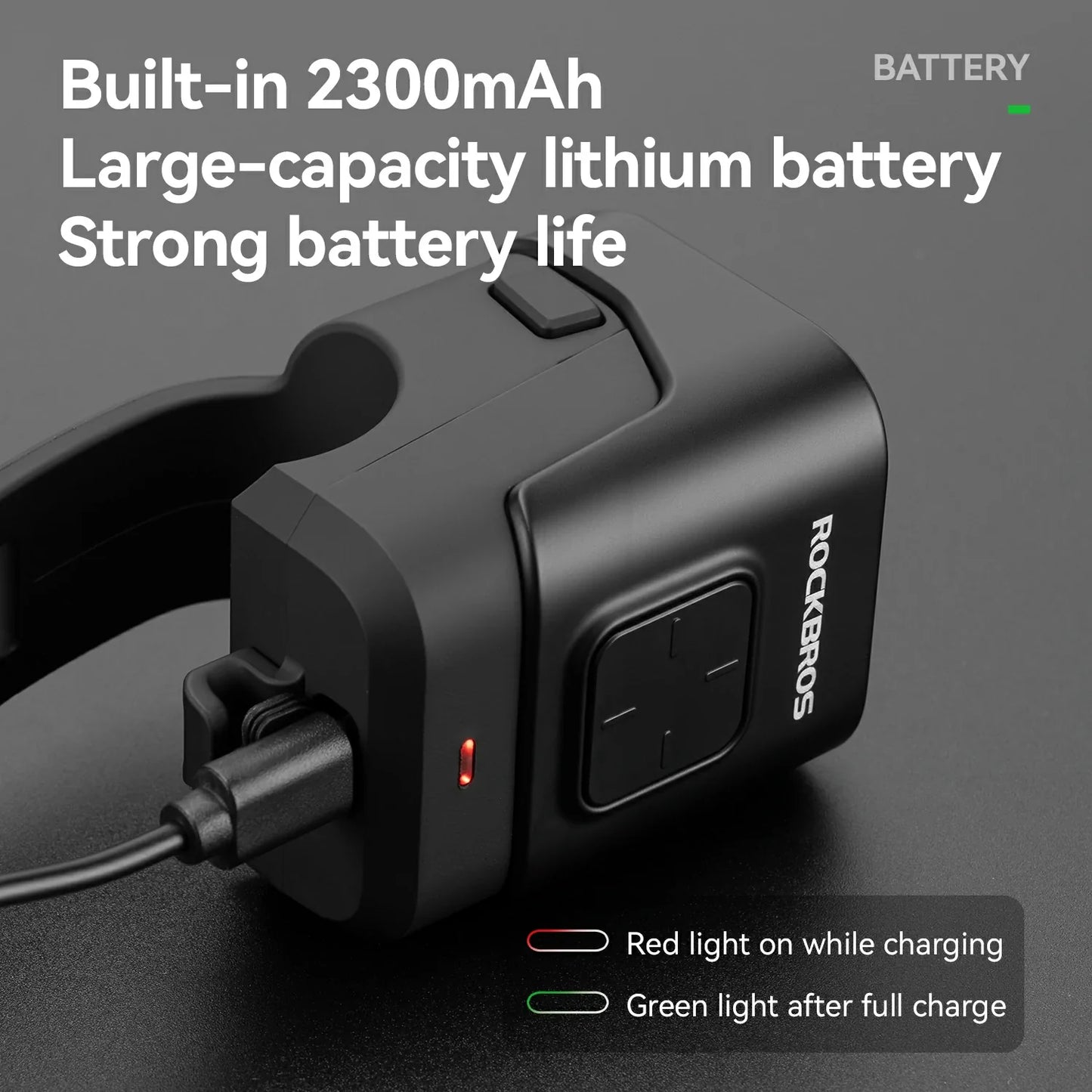 SKL01 Electric Bike Horn Front Light Horn and Light 2-in-1 450lm 2300mAh