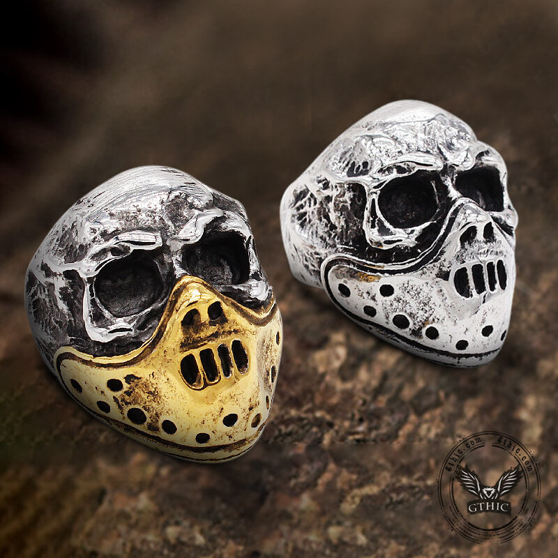 Hannibal Mask Stainless Steel Ring