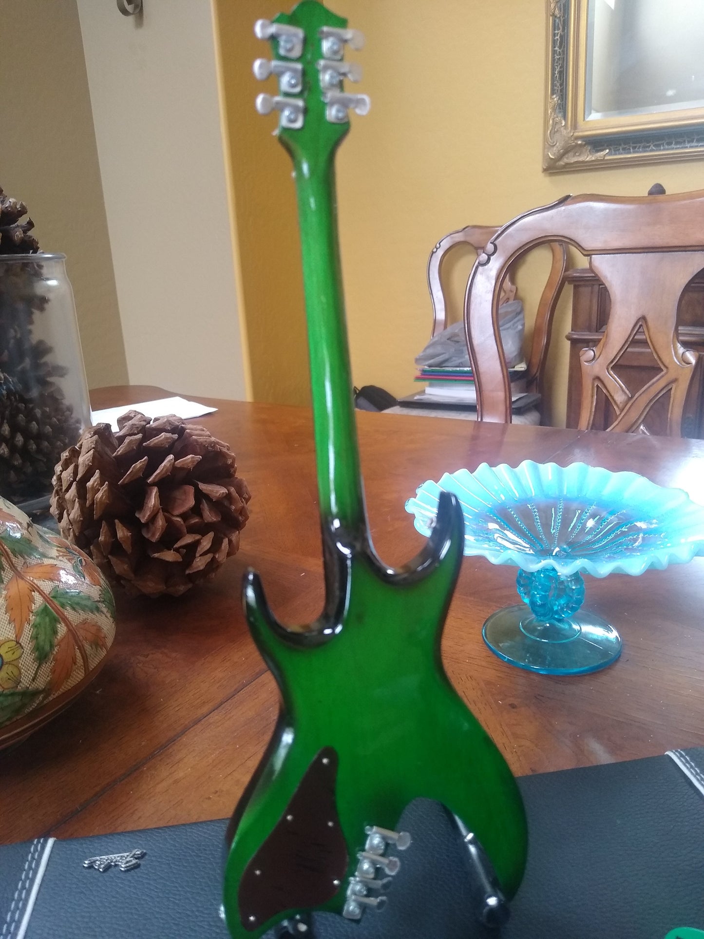 B.C. Rich Signature Green Bitch 1:4 Scale Replica Guitar ~Axe Heaven~