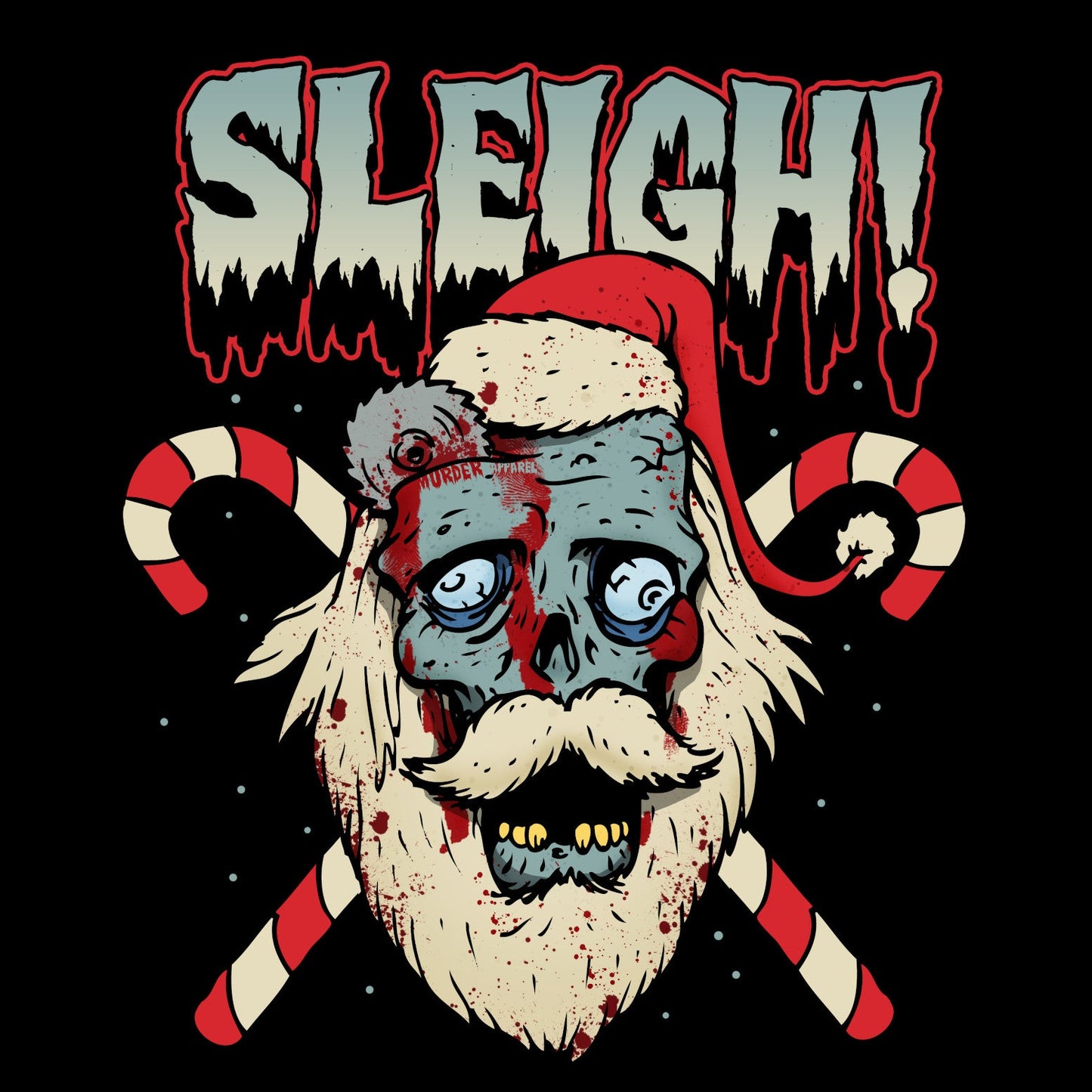 Zombie Santa Sleigh T-Shirt