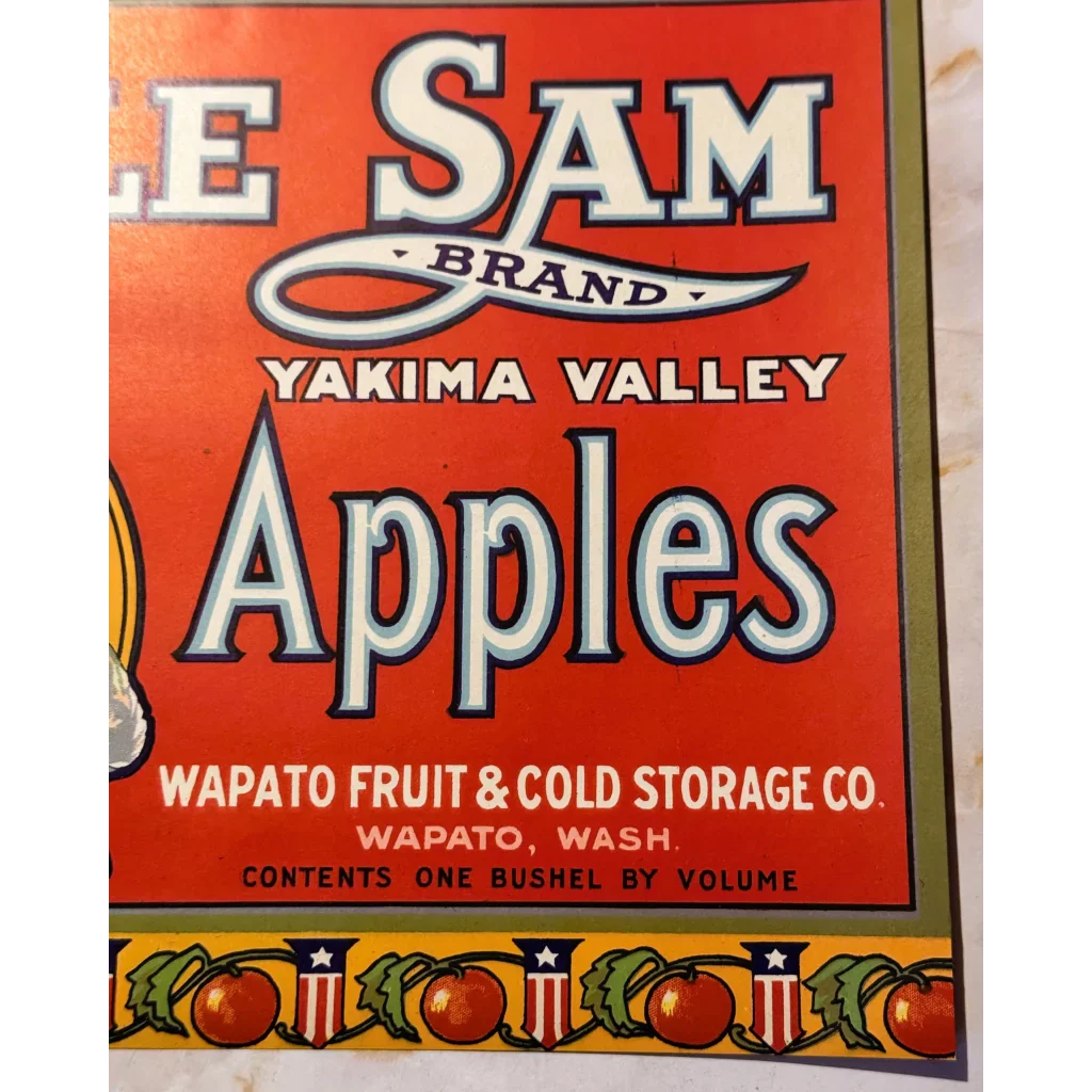 Snag a Slice of 1920s Americana with Uncle Sam Apple Crate Label