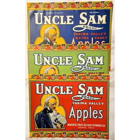 Snag a Slice of 1920s Americana with Uncle Sam Apple Crate Label