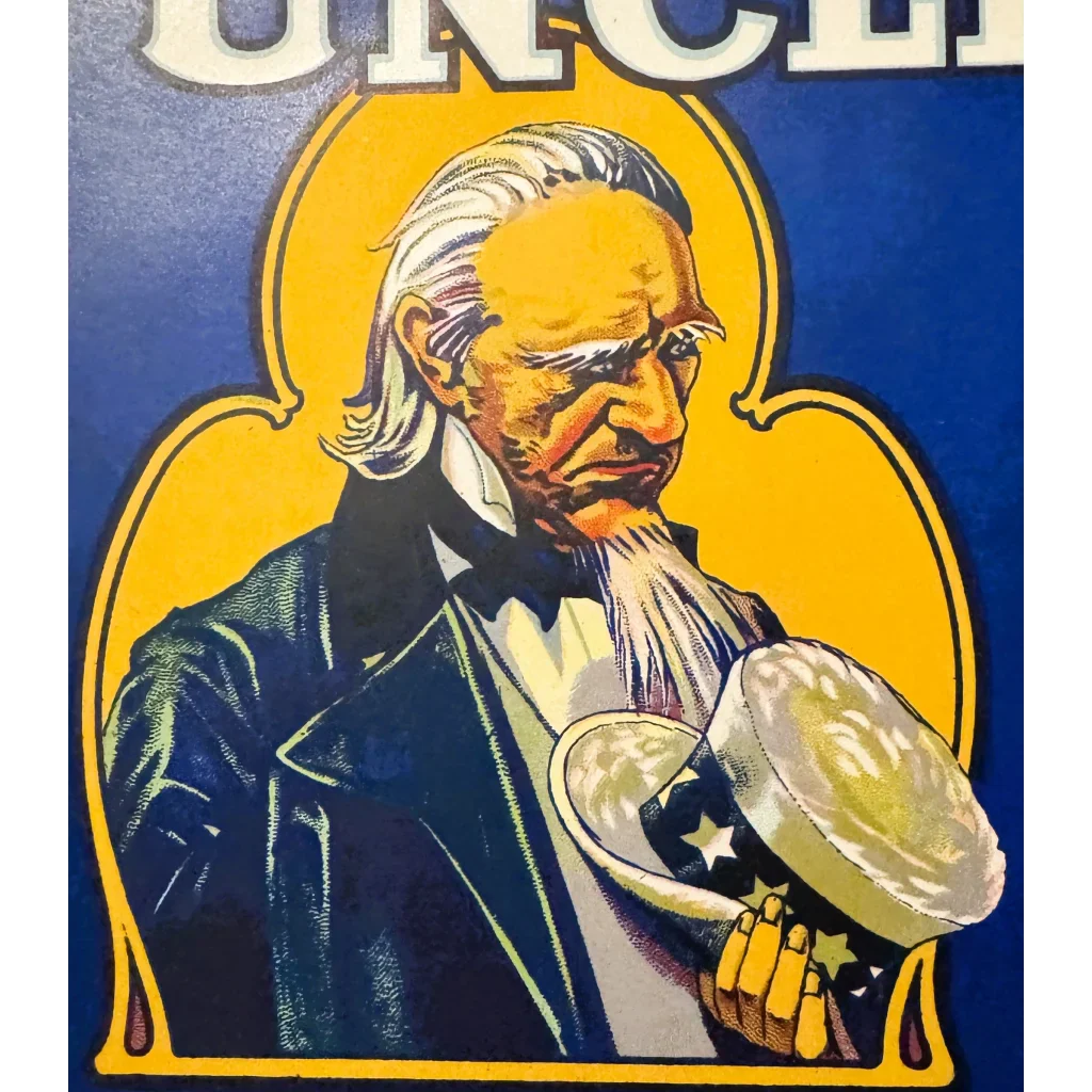 Snag a Slice of 1920s Americana with Uncle Sam Apple Crate Label