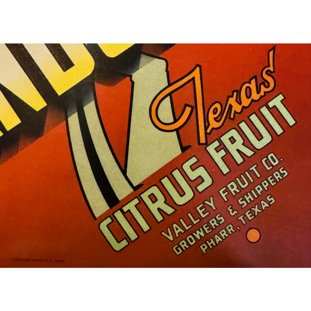 Snag a Slice of History: 1940s Texas Citrus Crate Label