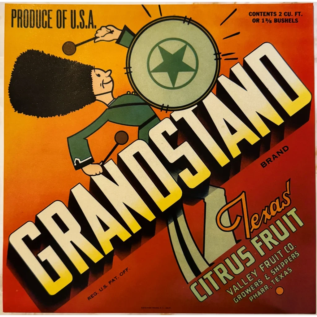 Snag a Slice of History: 1940s Texas Citrus Crate Label