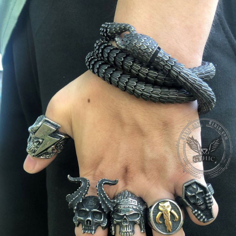 Snake Scale Stainless Steel Necklace