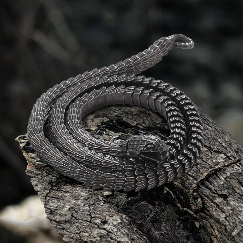 Snake Scale Stainless Steel Necklace