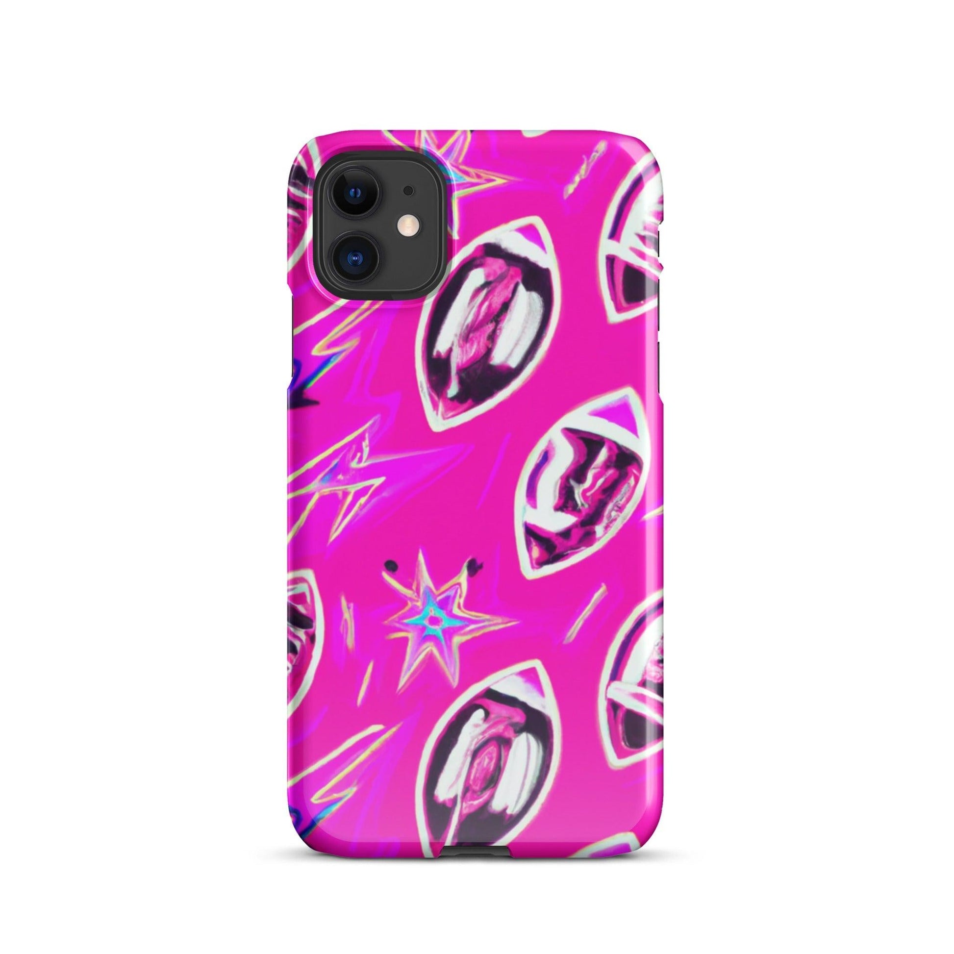 Pink Football Star Snap case for iPhone® - Lizard Vigilante