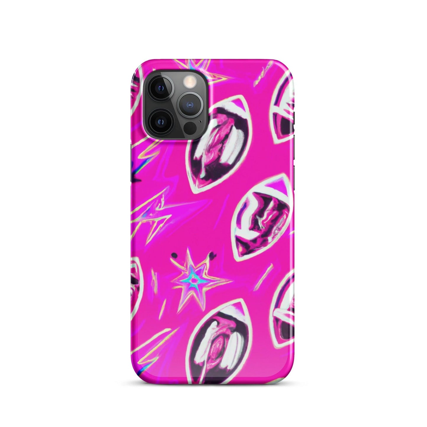 Pink Football Star Snap case for iPhone® - Lizard Vigilante