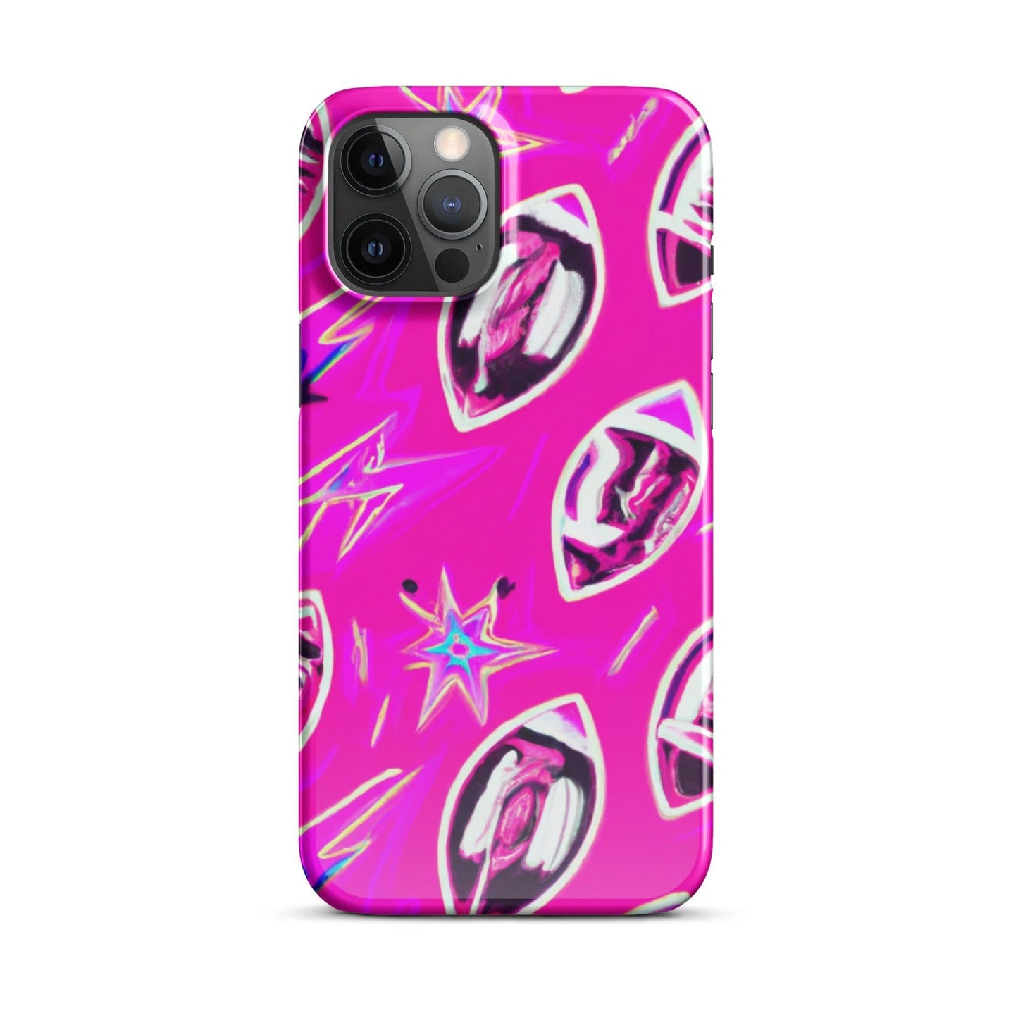 Pink Football Star Snap case for iPhone® - Lizard Vigilante