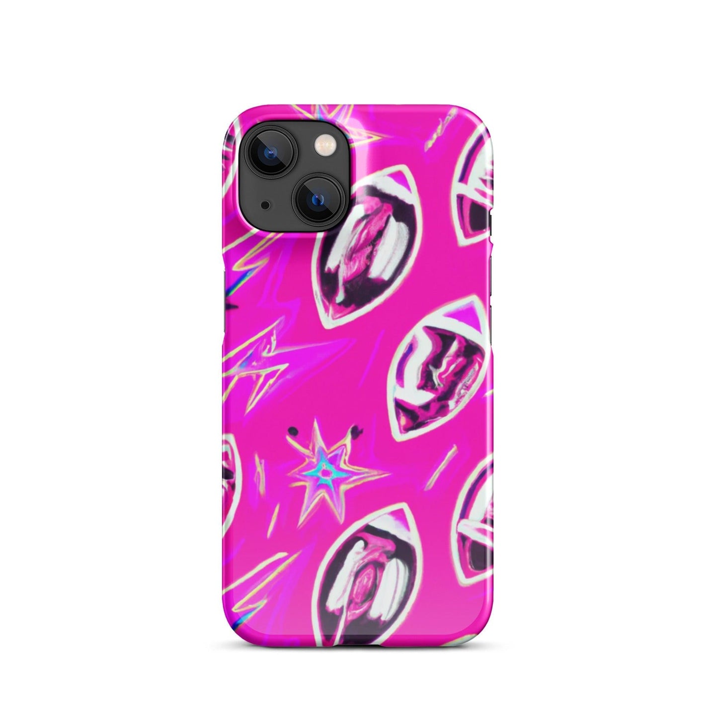 Pink Football Star Snap case for iPhone® - Lizard Vigilante