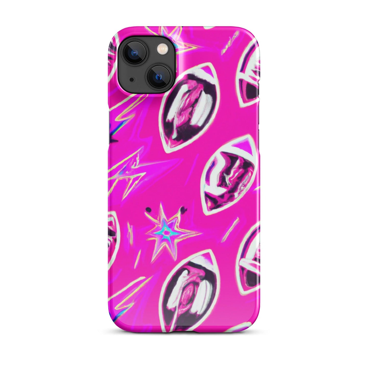 Pink Football Star Snap case for iPhone® - Lizard Vigilante