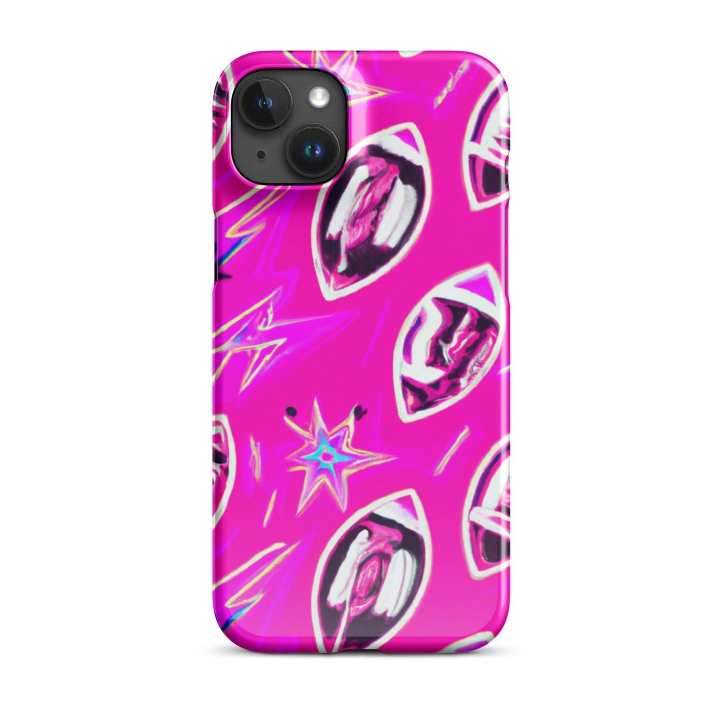 Pink Football Star Snap case for iPhone® - Lizard Vigilante