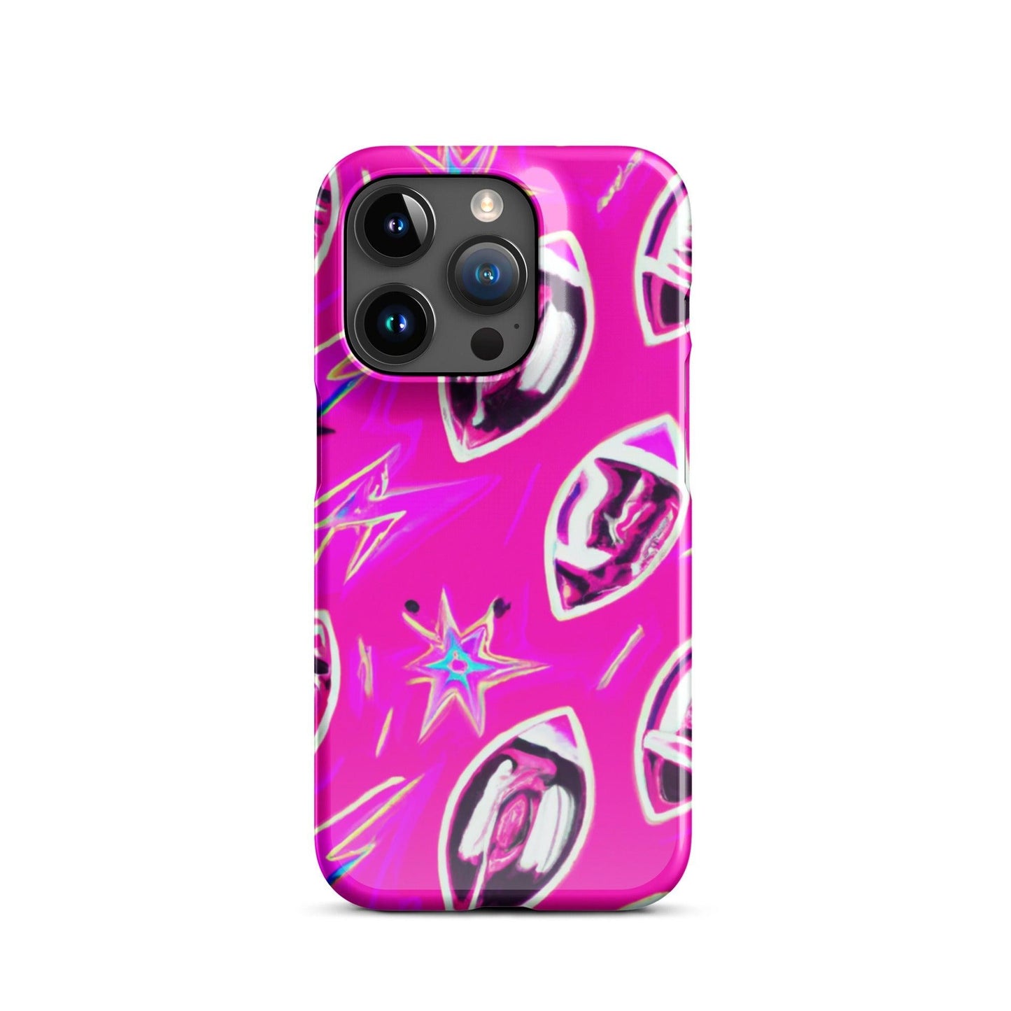 Pink Football Star Snap case for iPhone® - Lizard Vigilante