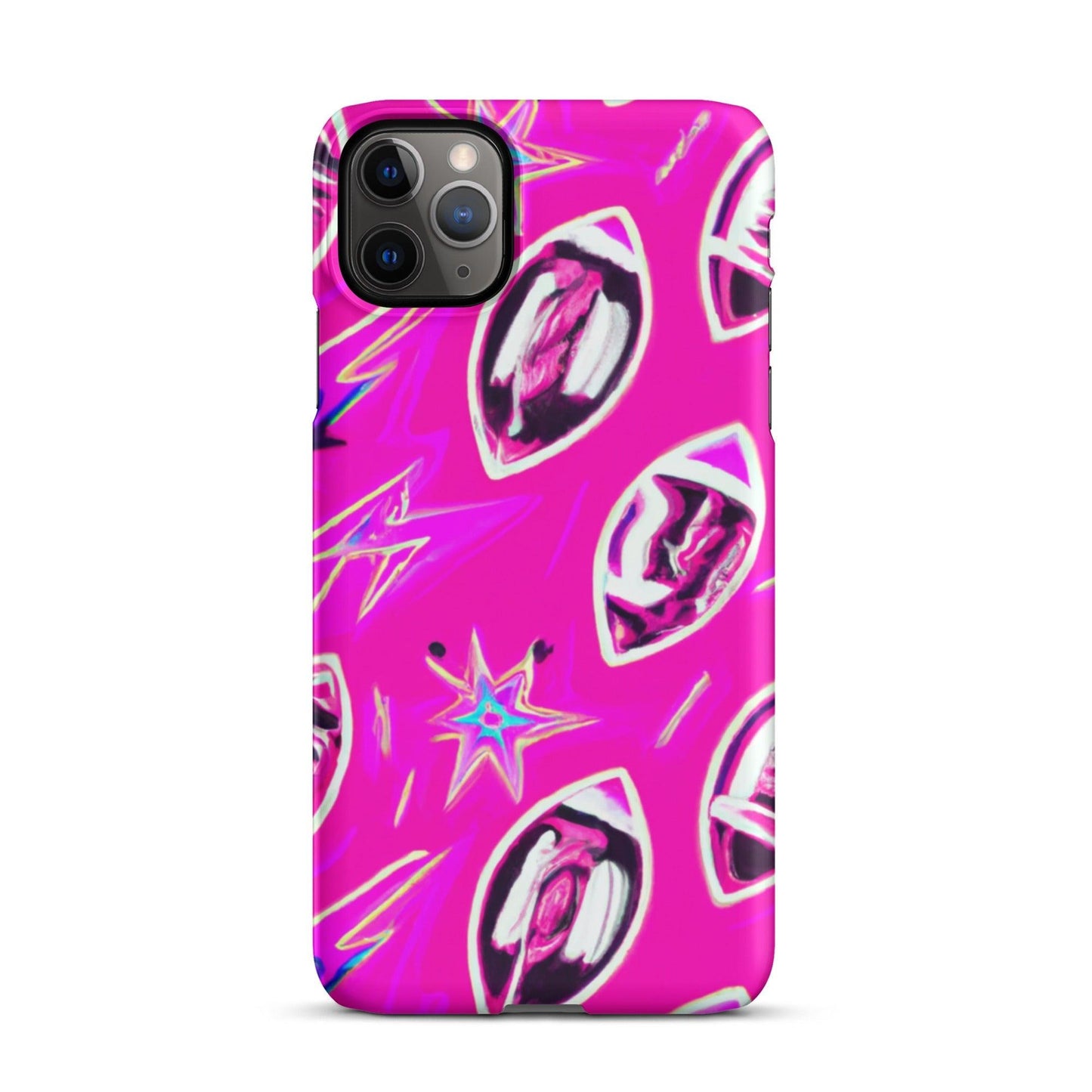 Pink Football Star Snap case for iPhone® - Lizard Vigilante