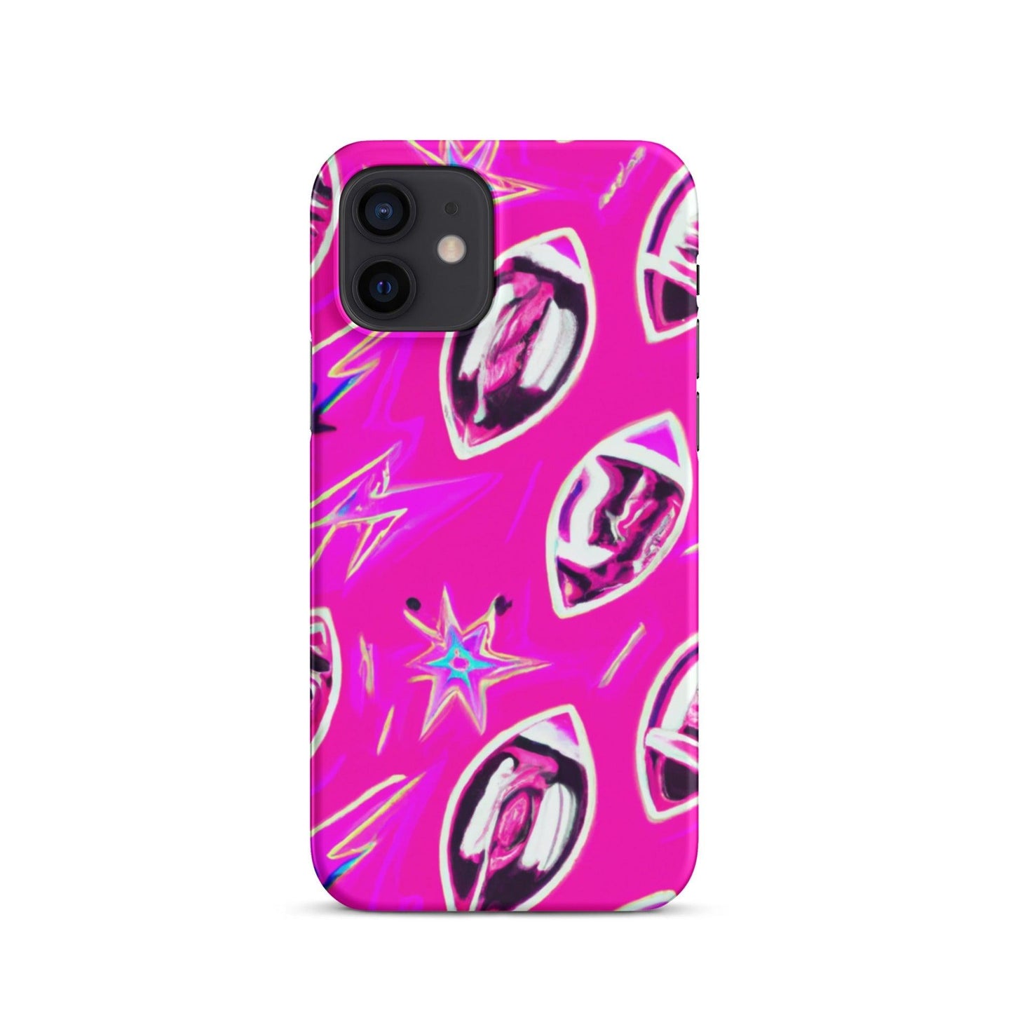 Pink Football Star Snap case for iPhone® - Lizard Vigilante