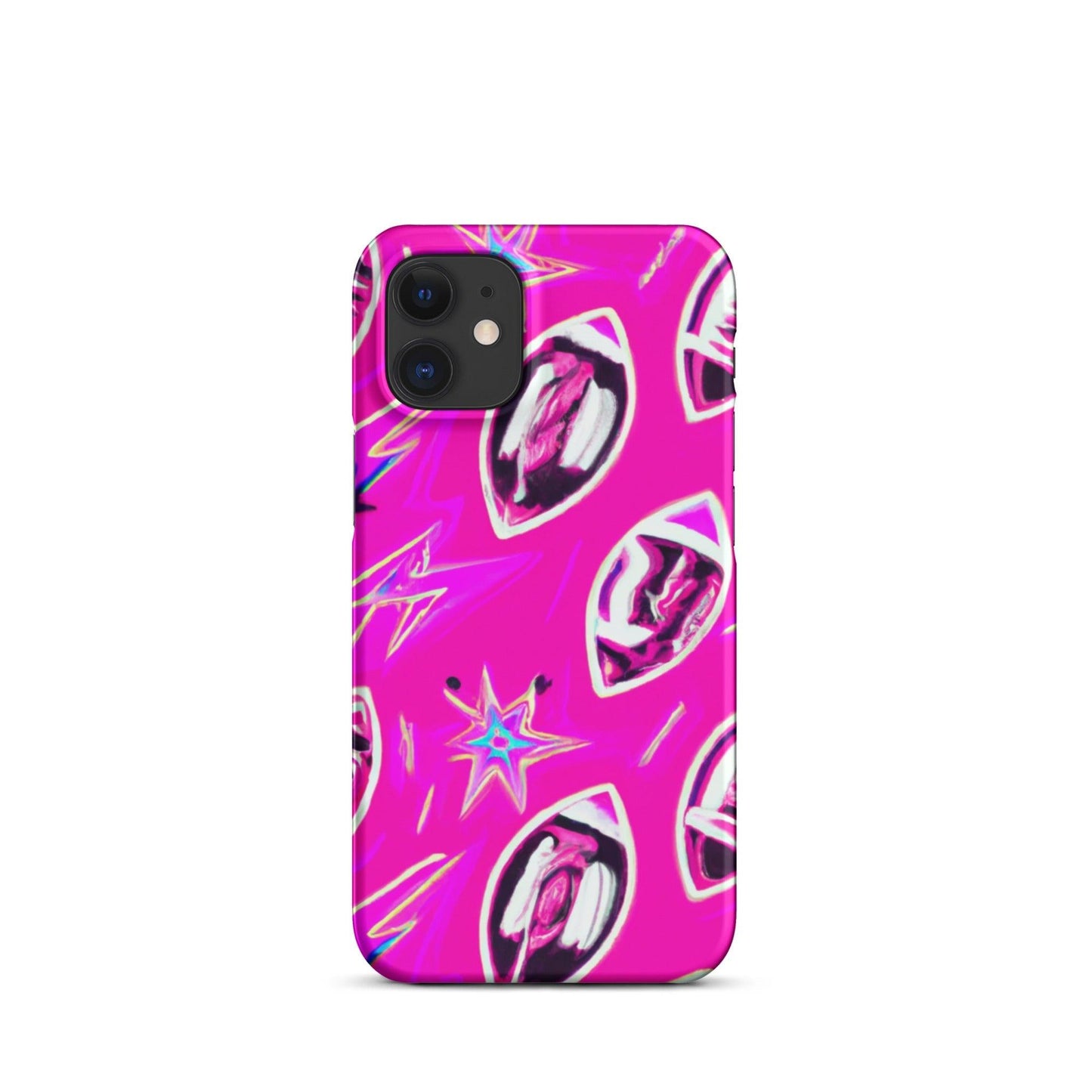 Pink Football Star Snap case for iPhone® - Lizard Vigilante