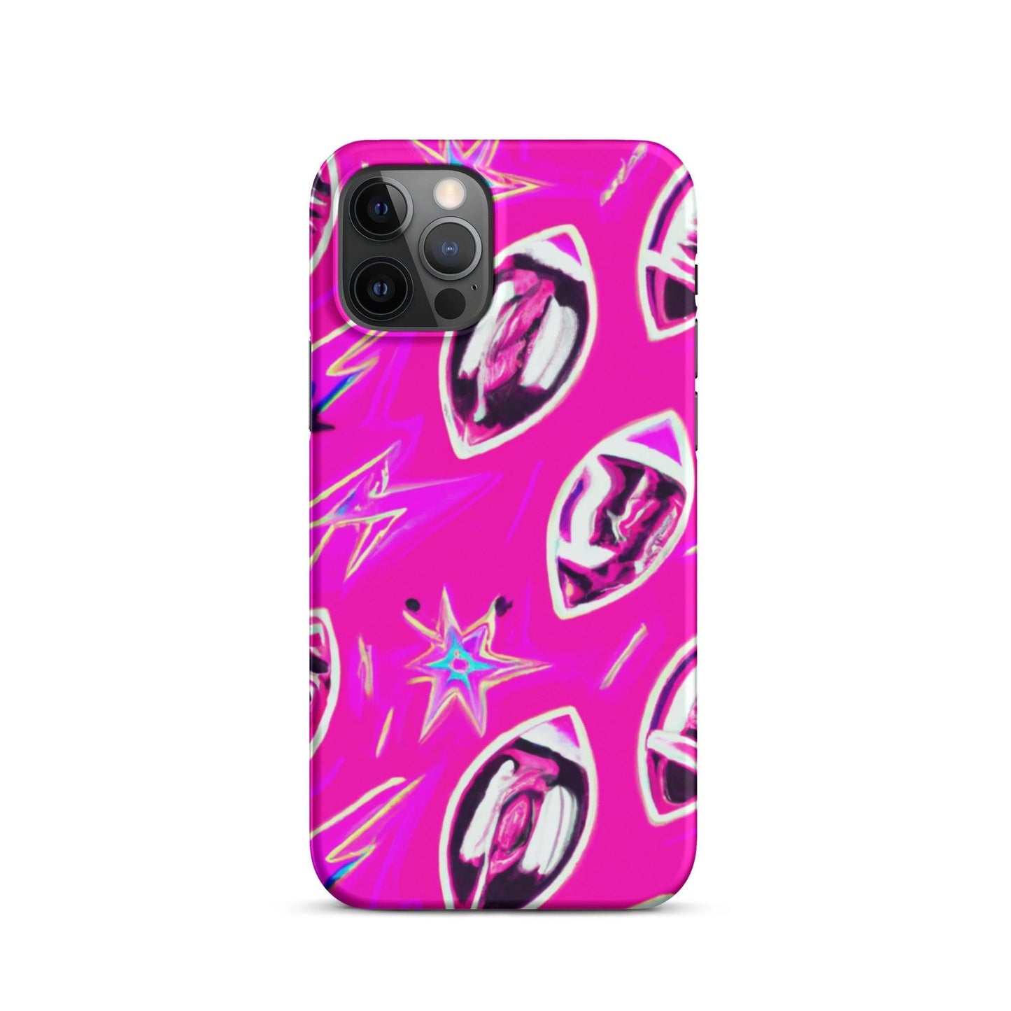 Pink Football Star Snap case for iPhone® - Lizard Vigilante