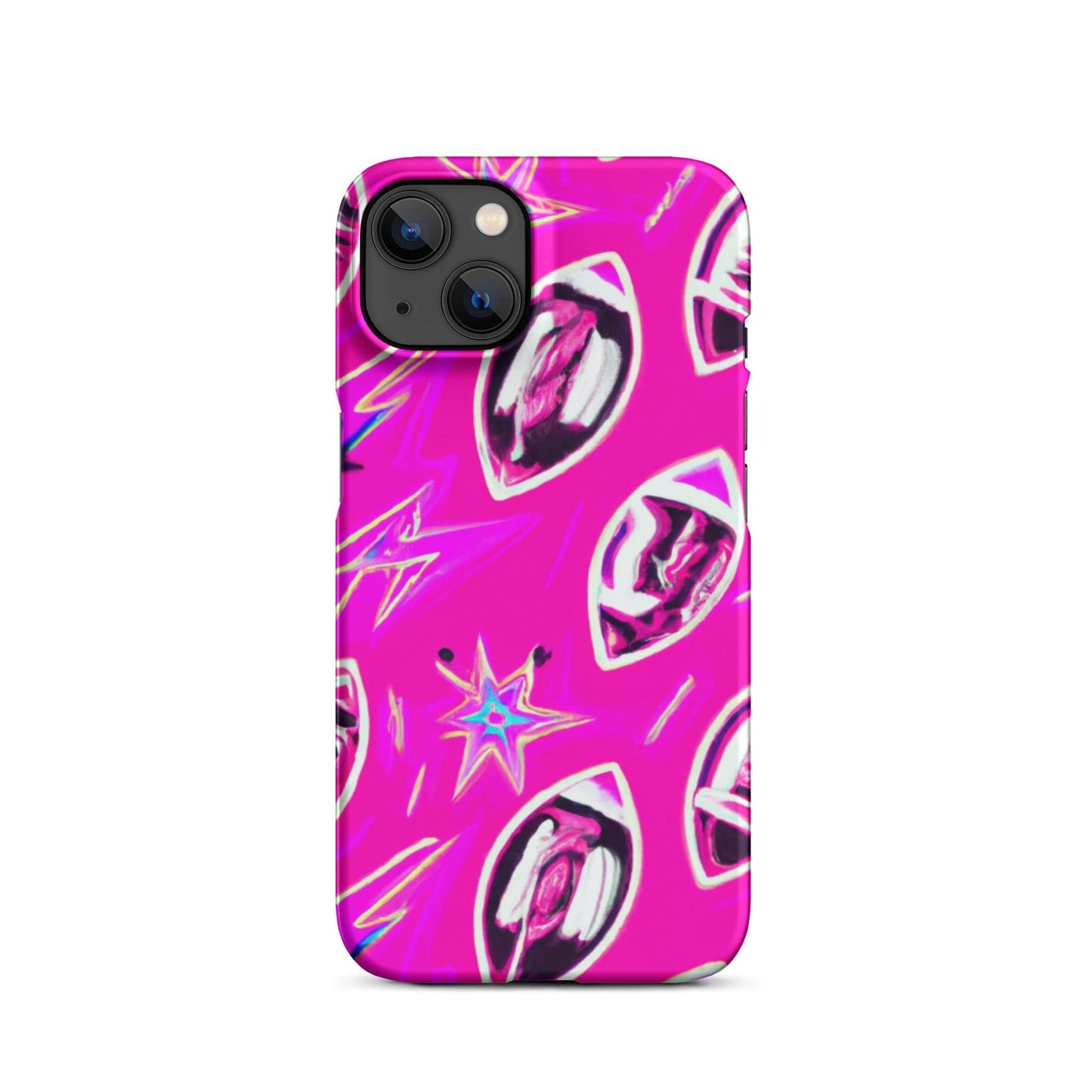 Pink Football Star Snap case for iPhone® - Lizard Vigilante