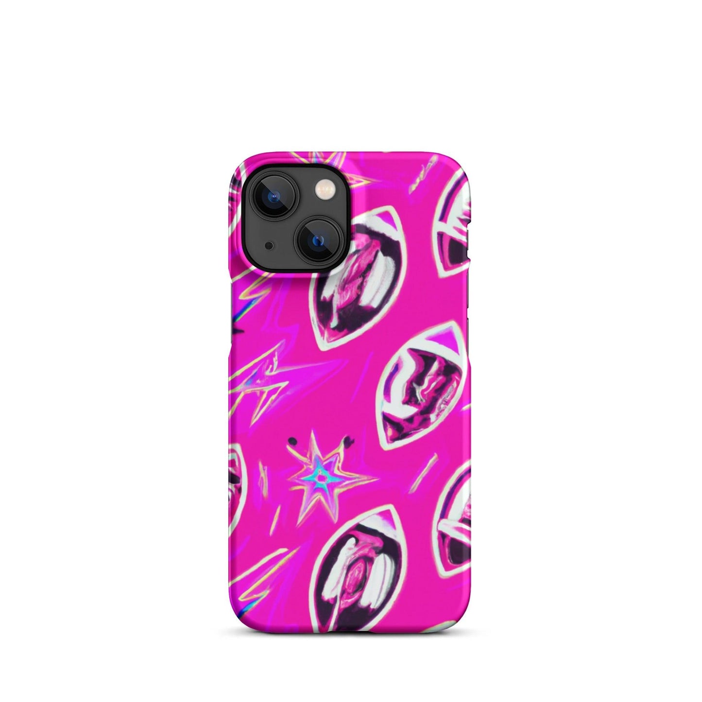 Pink Football Star Snap case for iPhone® - Lizard Vigilante