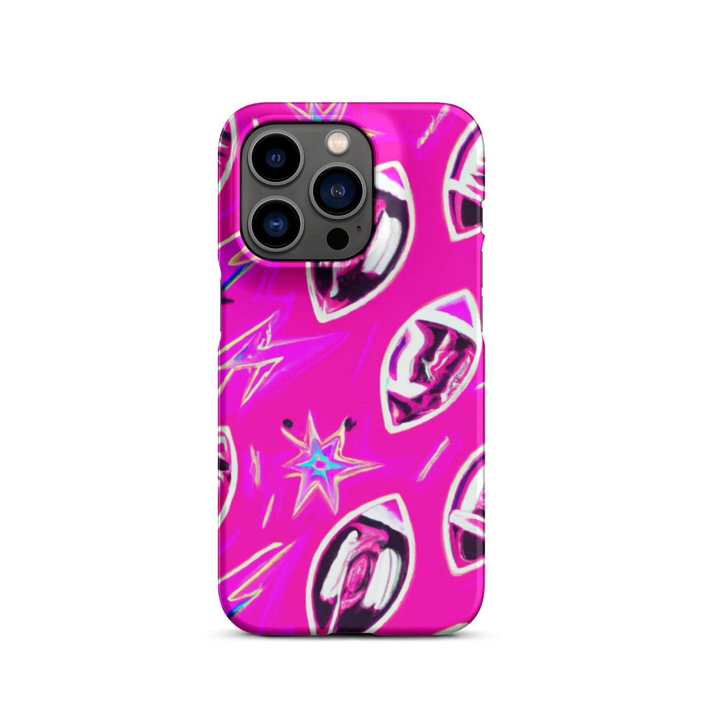 Pink Football Star Snap case for iPhone® - Lizard Vigilante