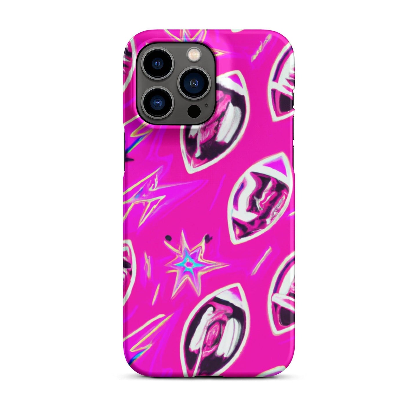 Pink Football Star Snap case for iPhone® - Lizard Vigilante