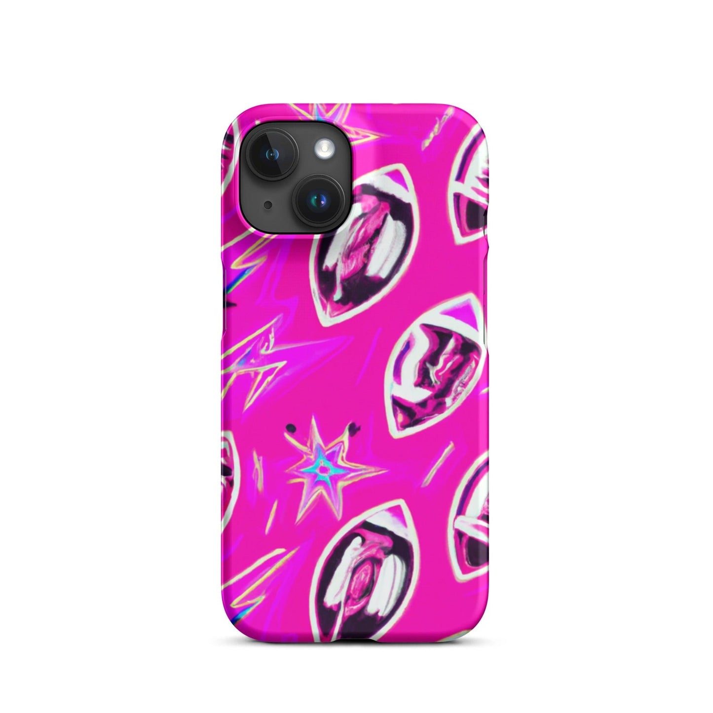 Pink Football Star Snap case for iPhone® - Lizard Vigilante