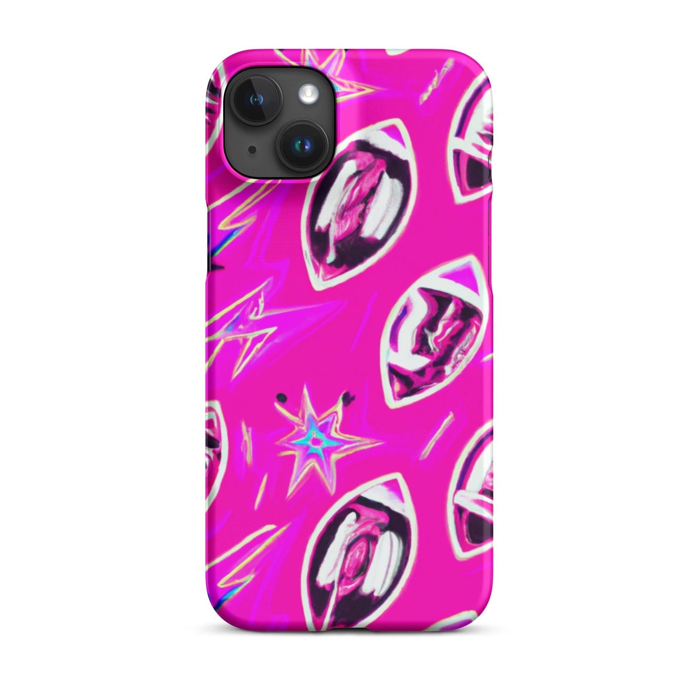 Pink Football Star Snap case for iPhone® - Lizard Vigilante