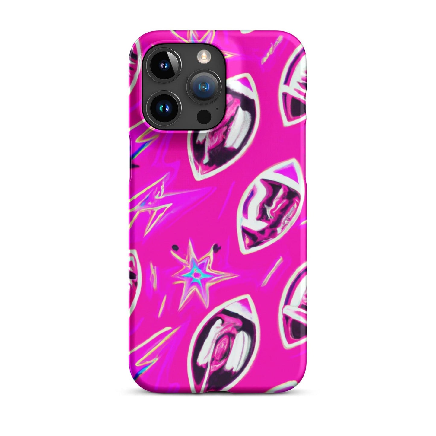 Pink Football Star Snap case for iPhone® - Lizard Vigilante