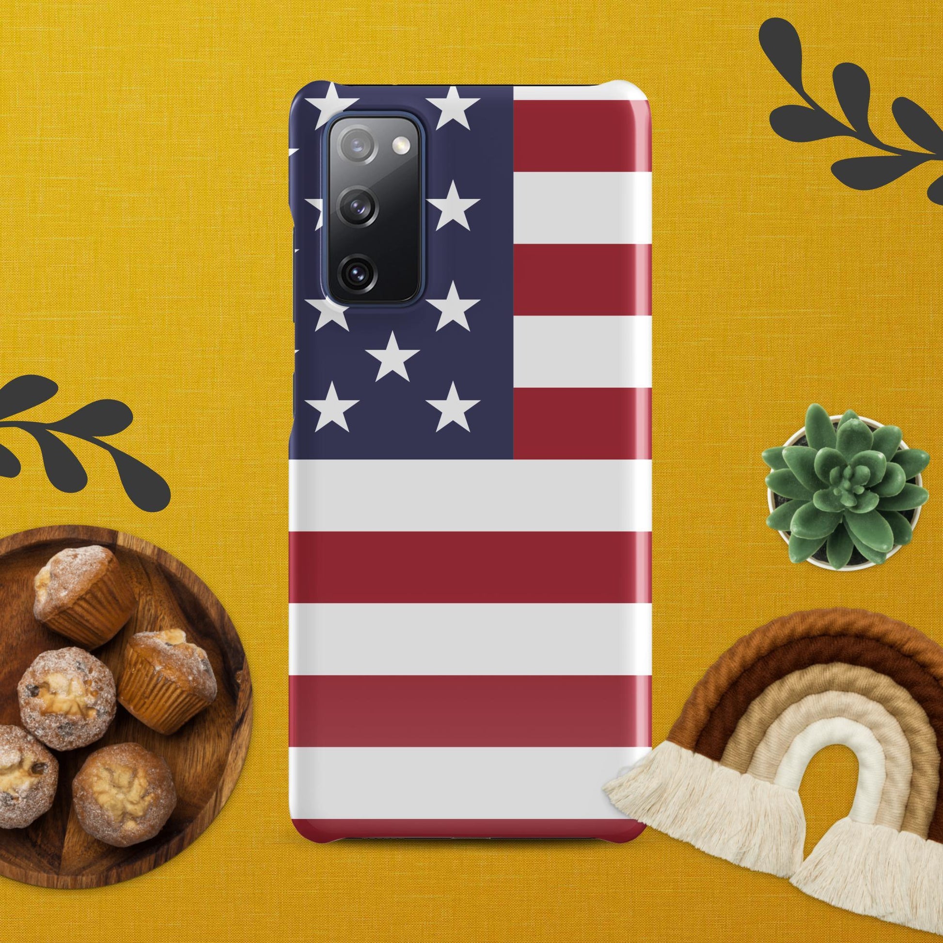 Showcase Your Patriotism with the American Flag Snap Case for Samsung® - Lizard Vigilante