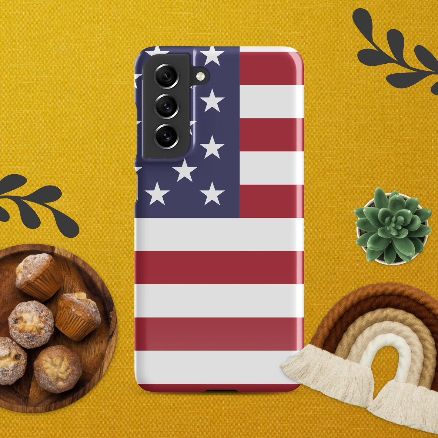 Showcase Your Patriotism with the American Flag Snap Case for Samsung® - Lizard Vigilante