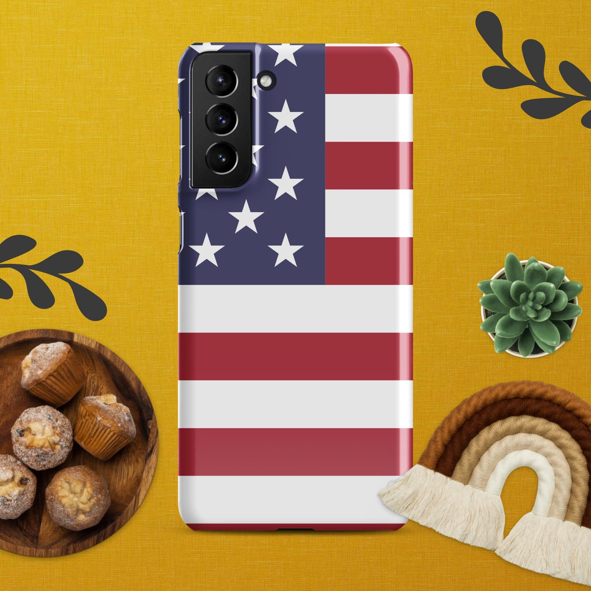 Showcase Your Patriotism with the American Flag Snap Case for Samsung® - Lizard Vigilante