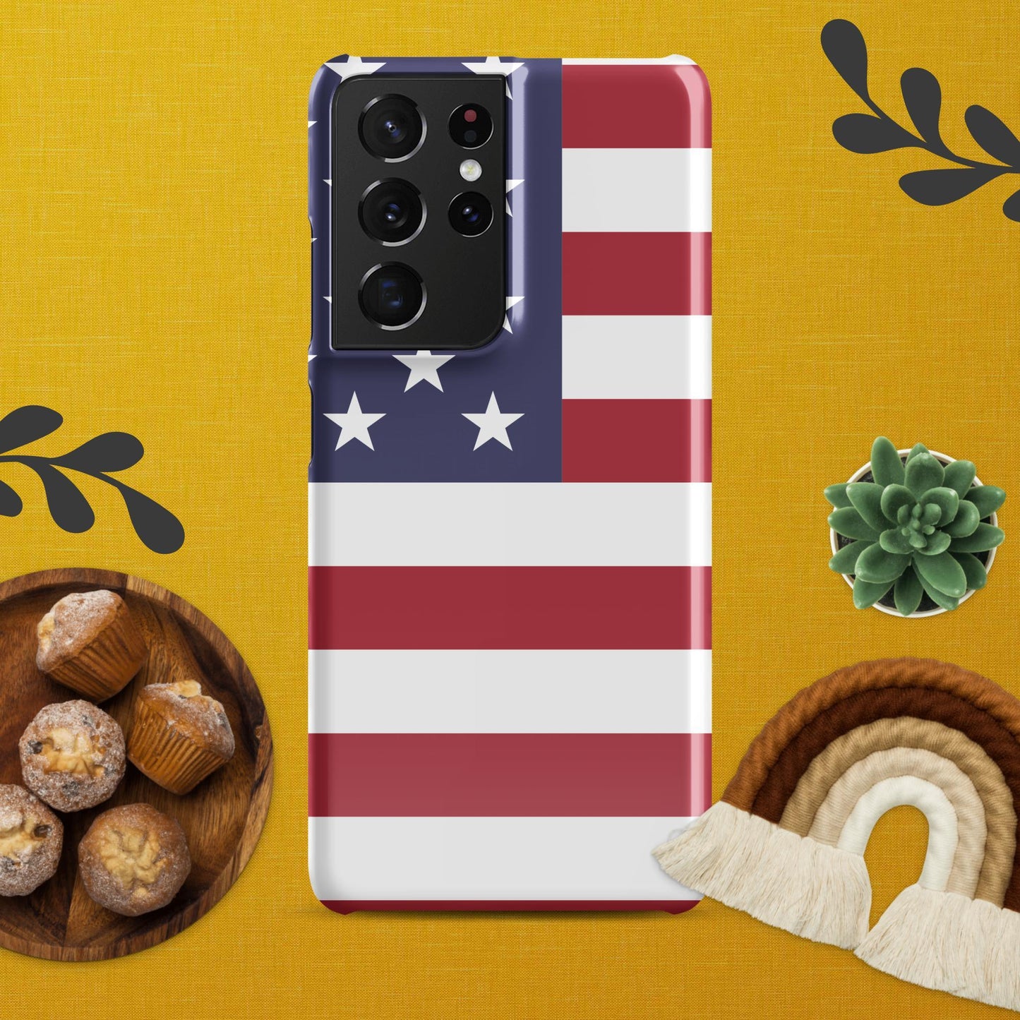 Showcase Your Patriotism with the American Flag Snap Case for Samsung® - Lizard Vigilante