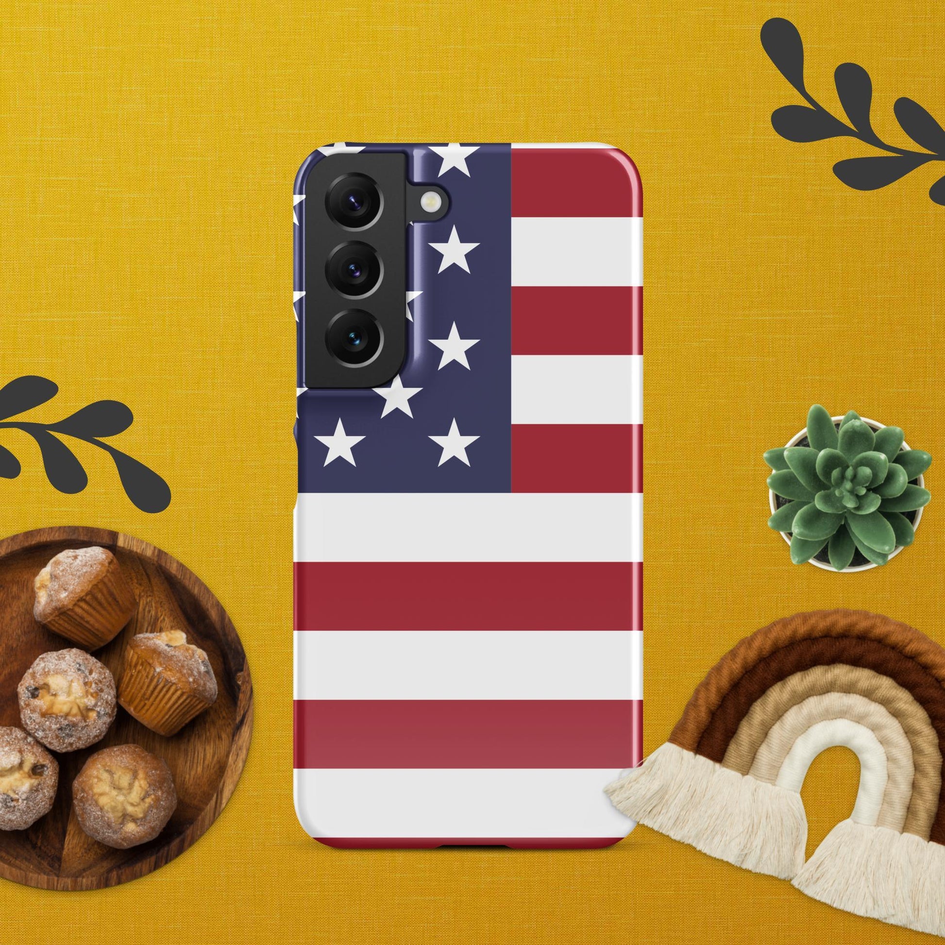 Showcase Your Patriotism with the American Flag Snap Case for Samsung® - Lizard Vigilante