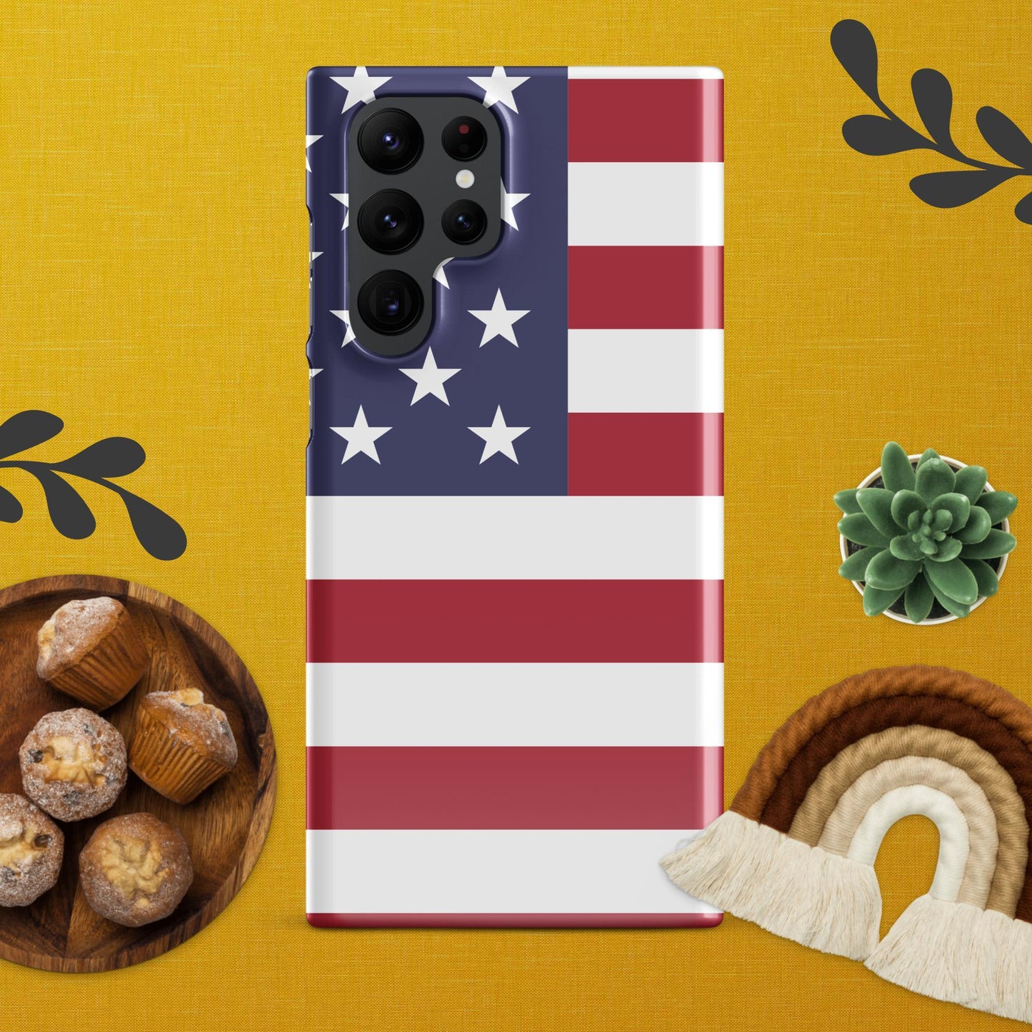 Showcase Your Patriotism with the American Flag Snap Case for Samsung® - Lizard Vigilante