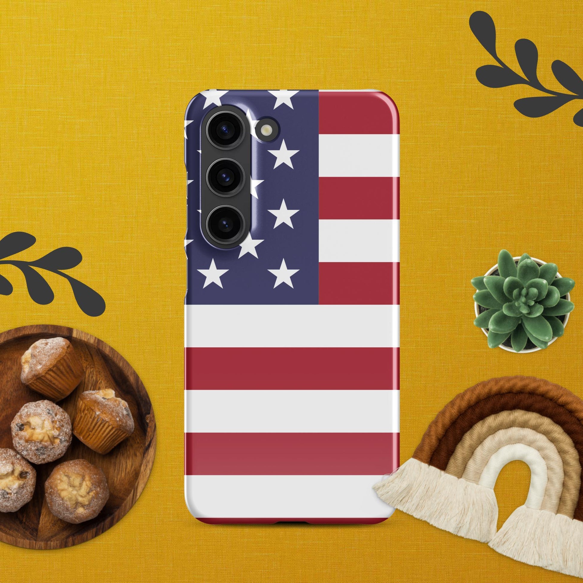 Showcase Your Patriotism with the American Flag Snap Case for Samsung® - Lizard Vigilante